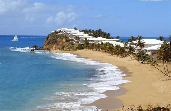 Мыс отеля Curtain Bluff, карибские острова фото Мыс отеля Curtain Bluff, карибские острова фото